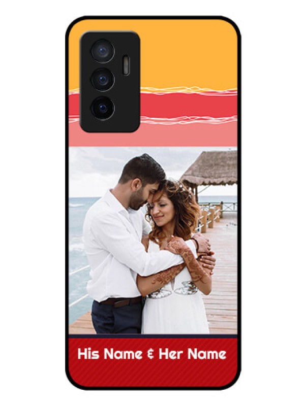 Custom Vivo Y75 4G Custom Glass Mobile Case - Colorful Case Design