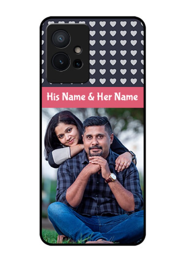 Vivo Y75 5G Custom Glass Mobile Case - Love Symbols Design