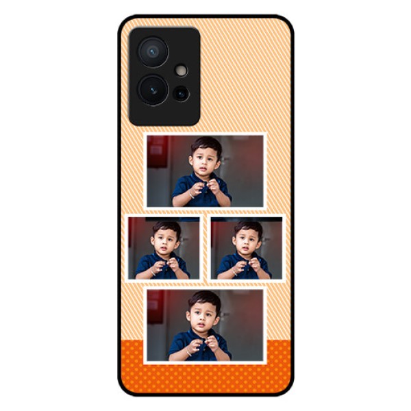 Vivo Y75 5G Photo Printing on Glass Case - Bulk Photos Upload Design