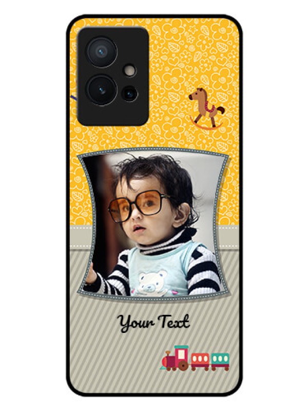 Custom Vivo Y75 5G Personalized Glass Phone Case - Baby Picture Upload Design