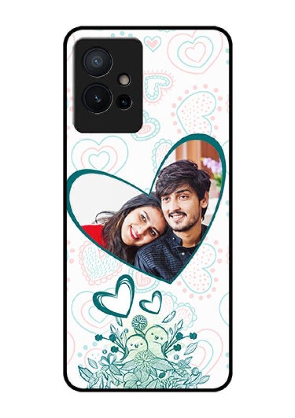 Vivo Y75 5G Photo Printing on Glass Case - Premium Couple Design