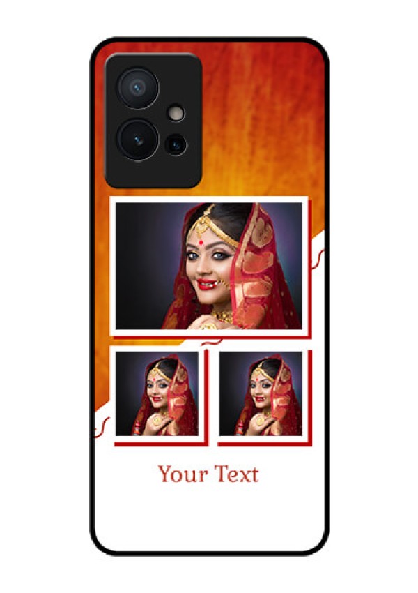 Vivo Y75 5G Custom Glass Phone Case - Wedding Memories Design