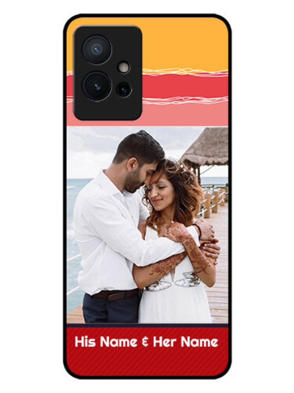 Custom Vivo Y75 5G Custom Glass Mobile Case - Colorful Case Design