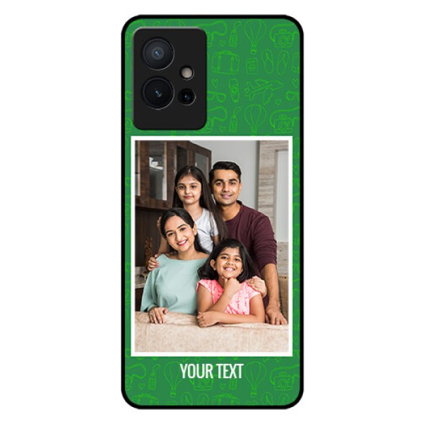 Vivo Y75 5G Personalized Glass Phone Case - Picture Upload Design Vivo Y75 5G Personalized Glass Phone Case - Picture Upload Design