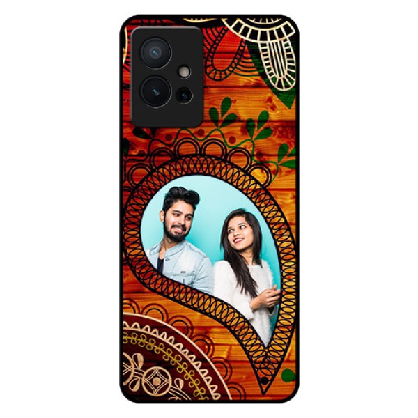 Vivo Y75 5G Personalized Glass Phone Case - Abstract Colorful Design