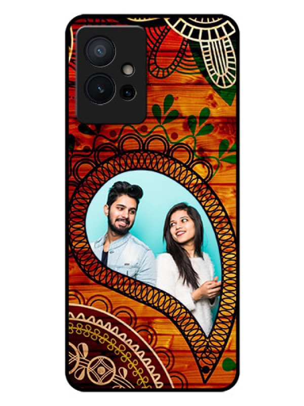 Custom Vivo Y75 5G Personalized Glass Phone Case - Abstract Colorful Design