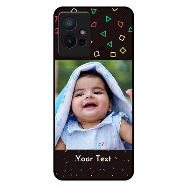 Vivo Y75 5G Custom Glass Phone Case - with confetti birthday design Vivo Y75 5G Custom Glass Phone Case - with confetti birthday design