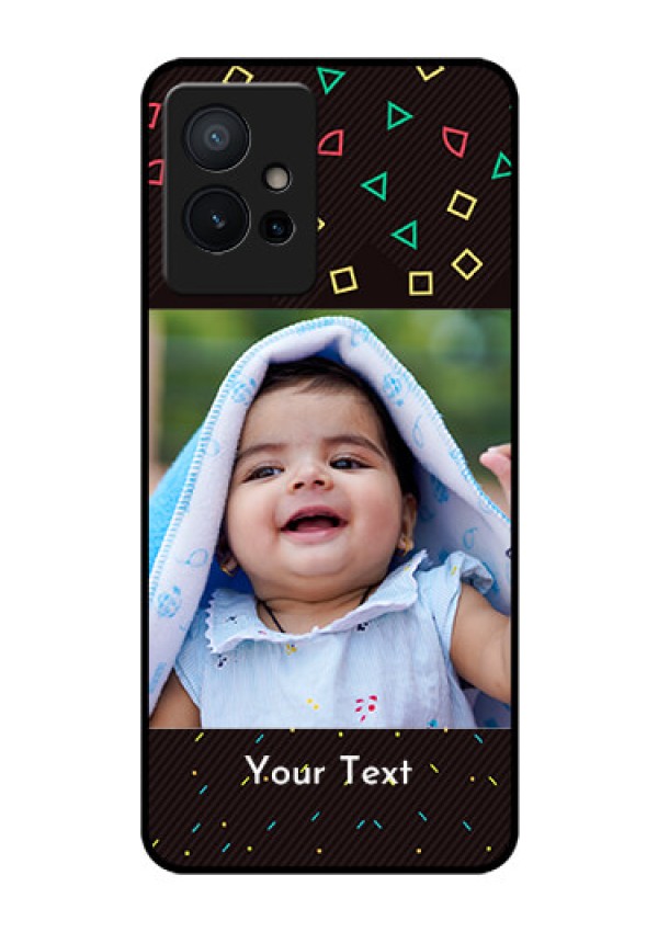 Vivo Y75 5G Custom Glass Phone Case - with confetti birthday design