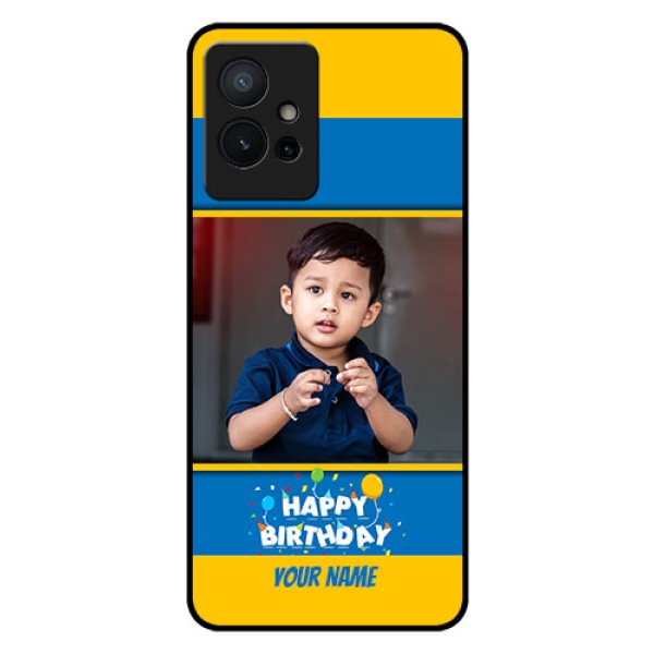 Vivo Y75 5G Custom Glass Mobile Case - Birthday Wishes Design