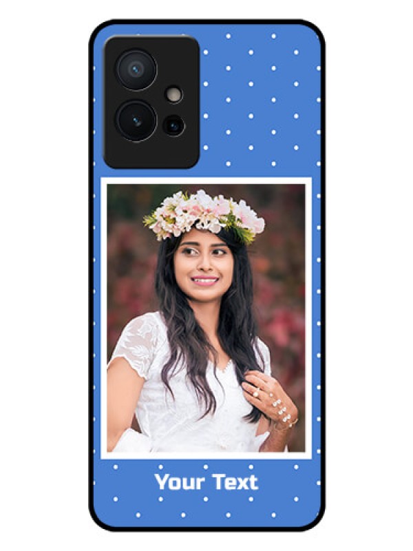 Custom Vivo Y75 5G Photo Printing on Glass Case - Polka dots design