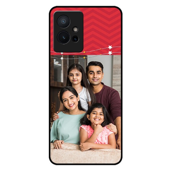 Vivo Y75 5G Personalized Glass Phone Case - Happy Family Design Vivo Y75 5G Personalized Glass Phone Case - Happy Family Design
