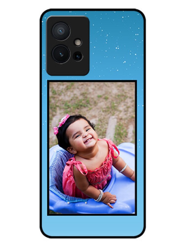 Custom Vivo Y75 5G Custom Glass Mobile Case - Wave Pattern Colorful Design