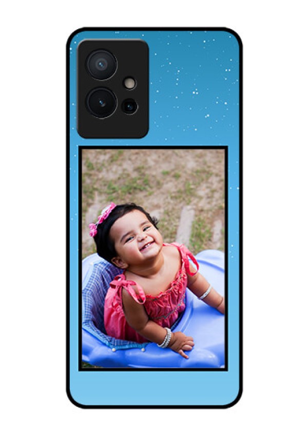 Vivo Y75 5G Custom Glass Mobile Case - Wave Pattern Colorful Design