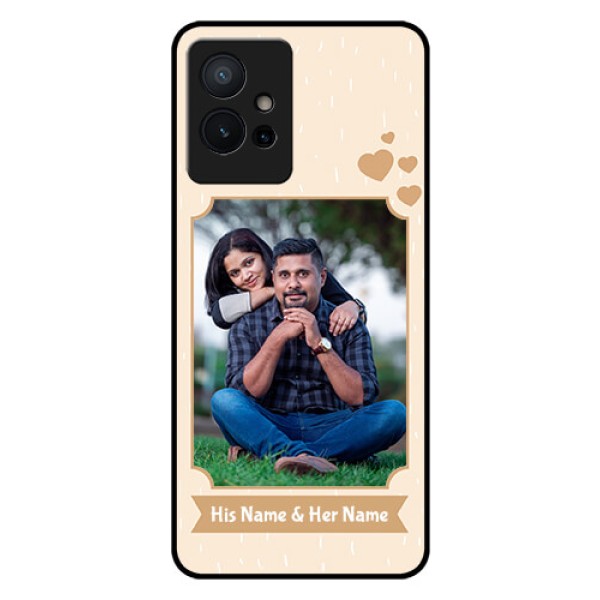 Vivo Y75 5G Custom Glass Phone Case - with confetti love design Vivo Y75 5G Custom Glass Phone Case - with confetti love design