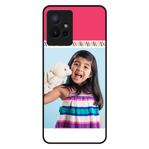 Vivo Y75 5G Personalized Glass Phone Case - Line art design Vivo Y75 5G Personalized Glass Phone Case - Line art design