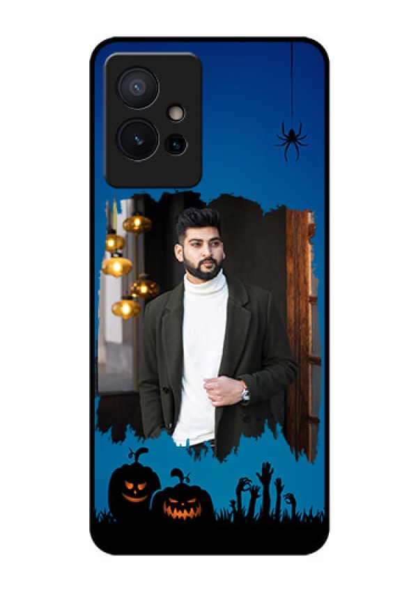 Vivo Y75 5G Photo Printing on Glass Case - with pro Halloween design