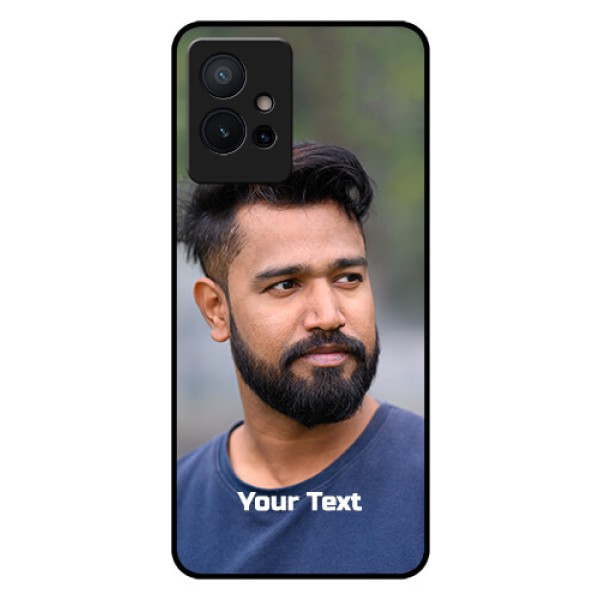 Vivo Y75 5G Glass Mobile Cover: Photo with Text