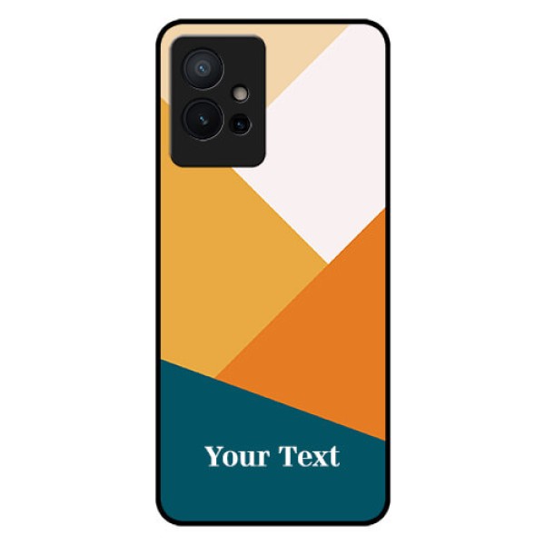 Vivo Y75 5G Personalized Glass Phone Case - Stacked Multi-colour Design Vivo Y75 5G Personalized Glass Phone Case - Stacked Multi-colour Design