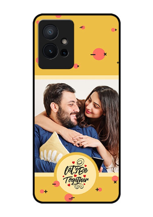Vivo Y75 5G Photo Printing on Glass Case - Lets be Together Design