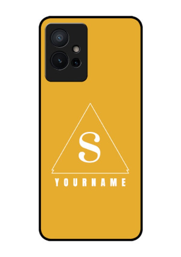 Vivo Y75 5G Personalized Glass Phone Case - simple triangle Design