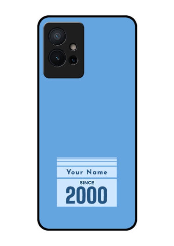 Vivo Y75 5G Custom Glass Mobile Case - Custom Year of birth Design