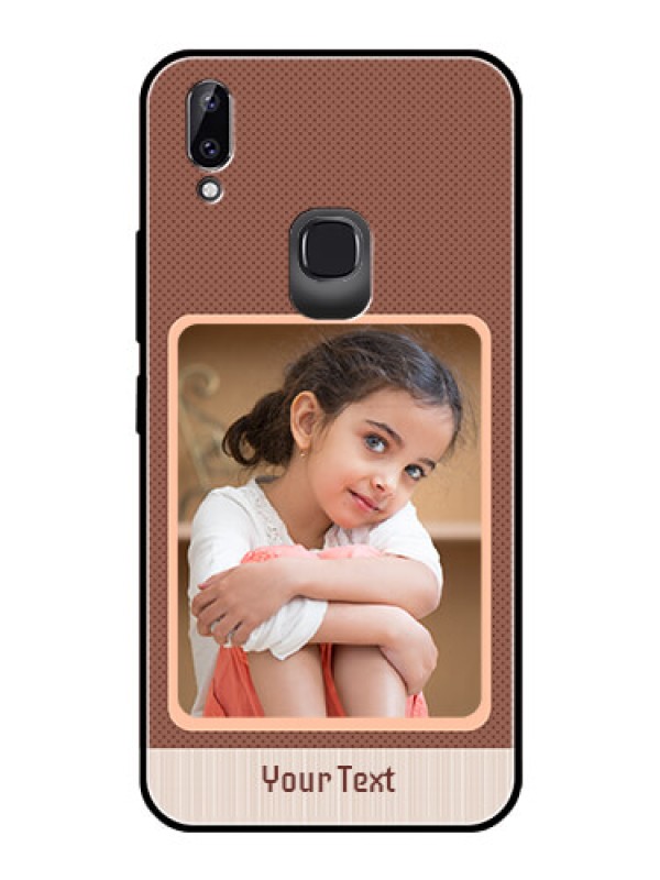 Custom Vivo Y83 Pro Custom Glass Phone Case  - Simple Pic Upload Design