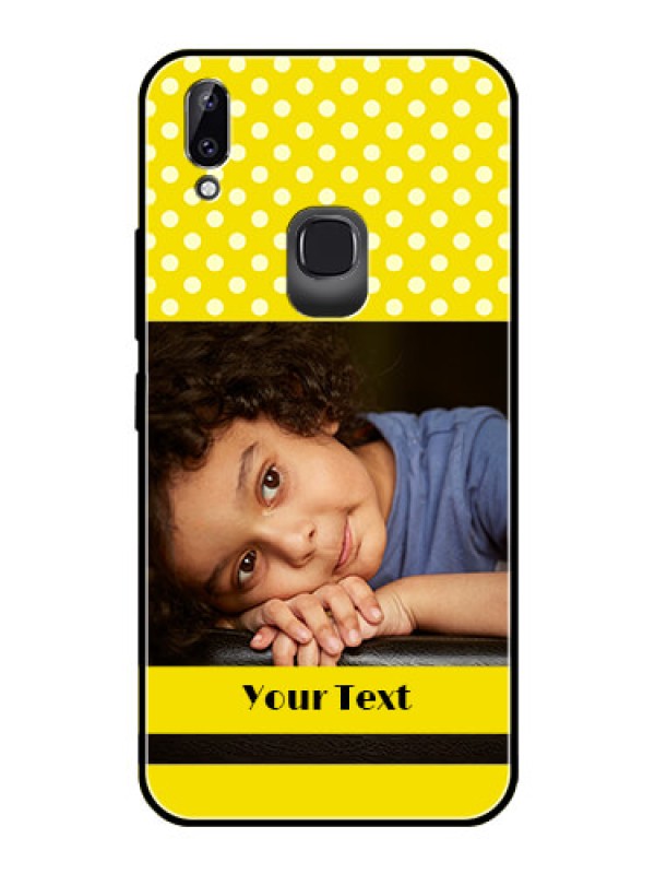 Custom Vivo Y83 Pro Custom Glass Phone Case  - Bright Yellow Case Design