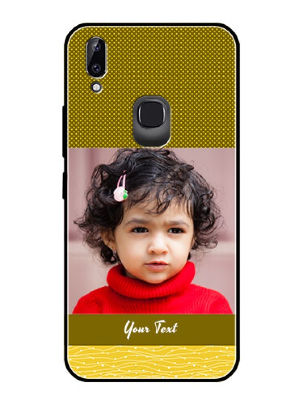 Custom Vivo Y83 Pro Custom Glass Phone Case  - Simple Green Color Design