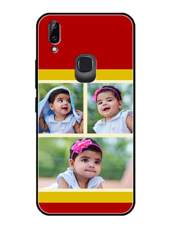 Custom Vivo Y83 Pro Custom Glass Mobile Case  - Multiple Pic Upload Design