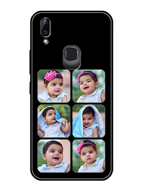Custom Vivo Y83 Pro Photo Printing on Glass Case  - Multiple Pictures Design