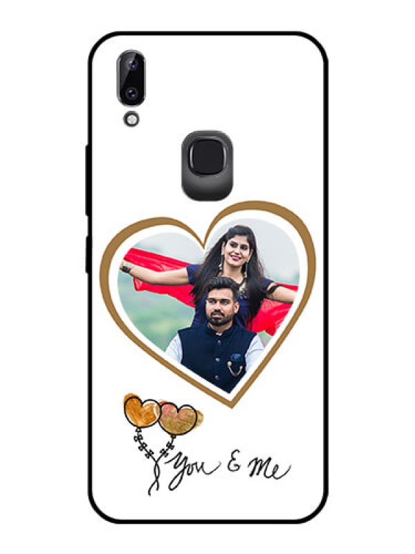 Custom Vivo Y83 Pro Custom Glass Mobile Case  - You & Me Design