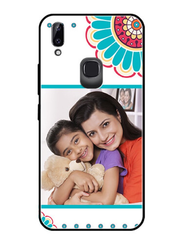 Custom Vivo Y83 Pro Custom Glass Phone Case  - Flower Design