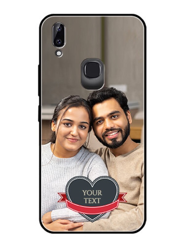 Custom Vivo Y83 Pro Custom Glass Phone Case  - Just Married Couple Design