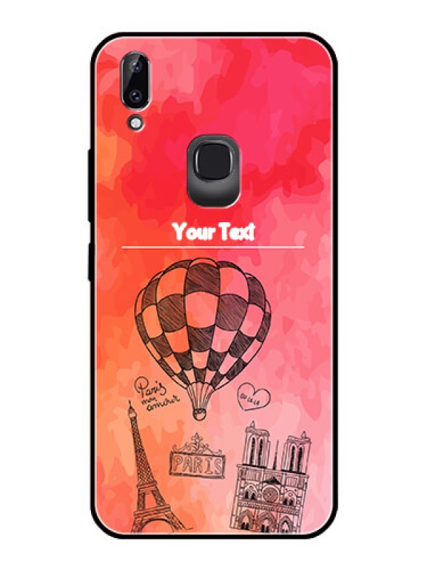 Custom Vivo Y83 Pro Custom Glass Phone Case  - Paris Theme Design
