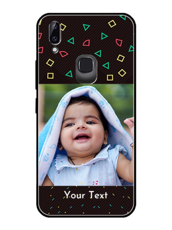 Custom Vivo Y83 Pro Custom Glass Phone Case  - with confetti birthday design