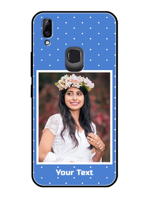 Custom Vivo Y83 Pro Photo Printing on Glass Case  - Polka dots design