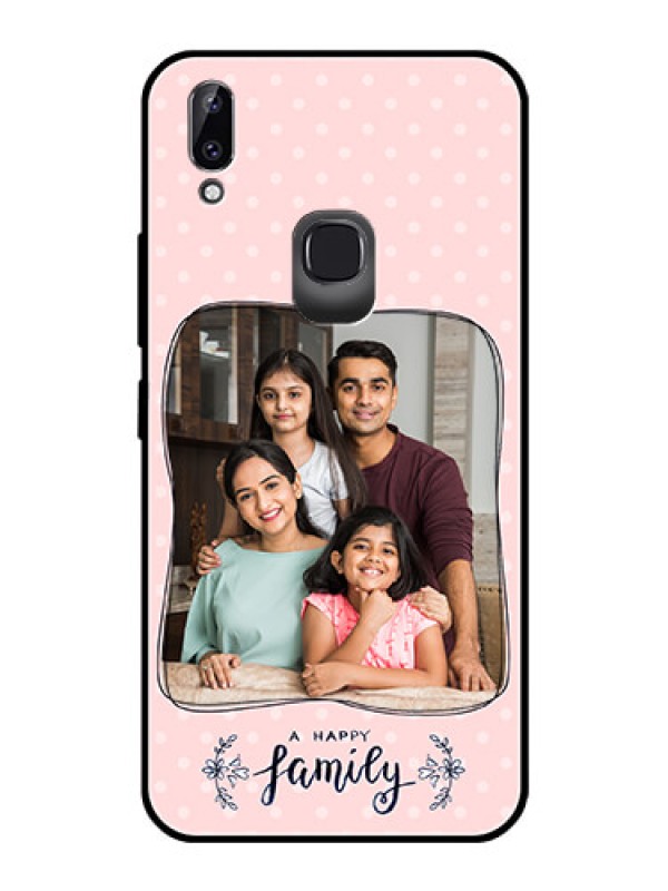 Custom Vivo Y83 Pro Custom Glass Phone Case  - Family with Dots Design