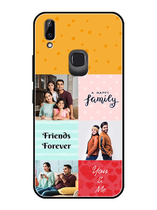 Custom Vivo Y83 Pro Personalized Glass Phone Case  - Images with Quotes Design