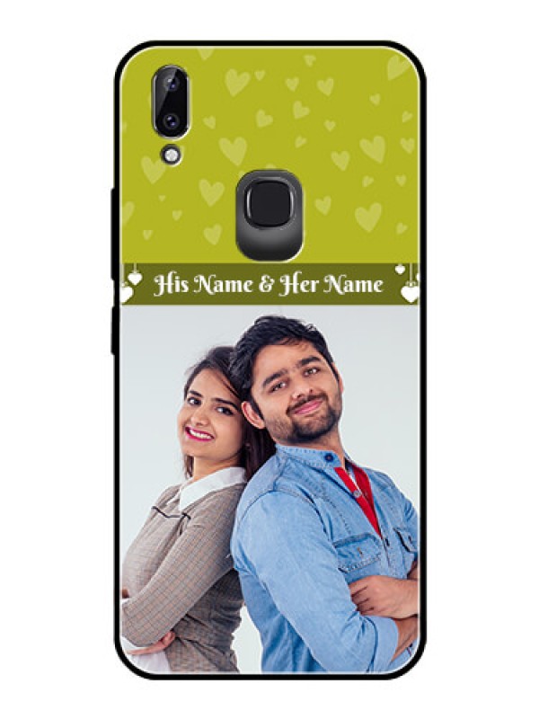 Custom Vivo Y83 Pro Custom Glass Phone Case  - You & Me Heart Design