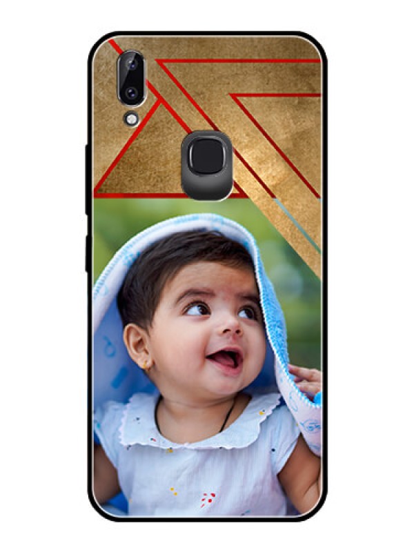 Custom Vivo Y83 Pro Personalized Glass Phone Case  - Gradient Abstract Texture Design