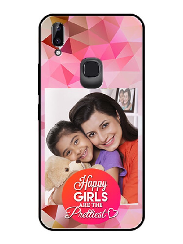 Custom Vivo Y83 Pro Photo Printing on Glass Case  - Abstract Triangle Design