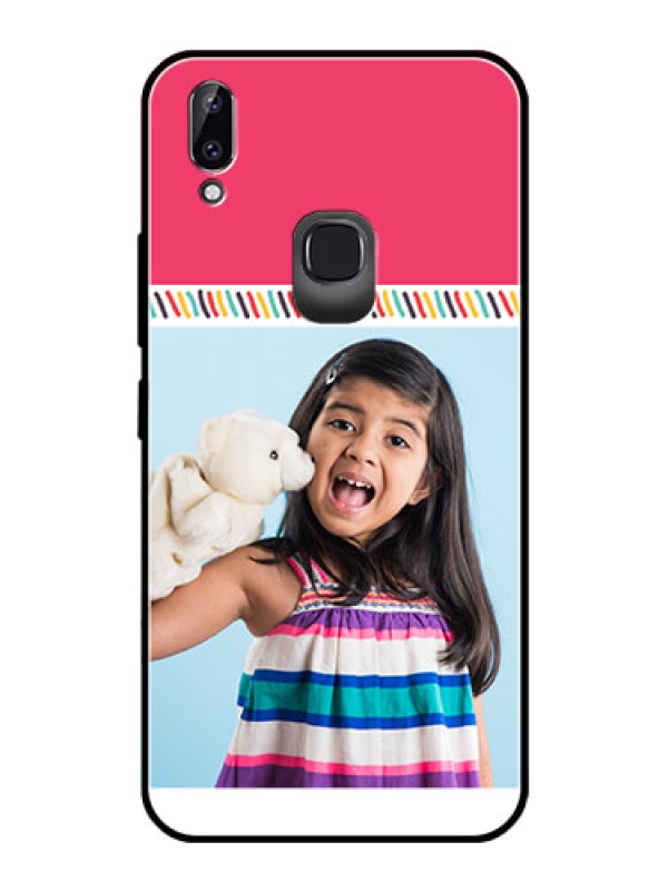 Custom Vivo Y83 Pro Personalized Glass Phone Case  - Line art design