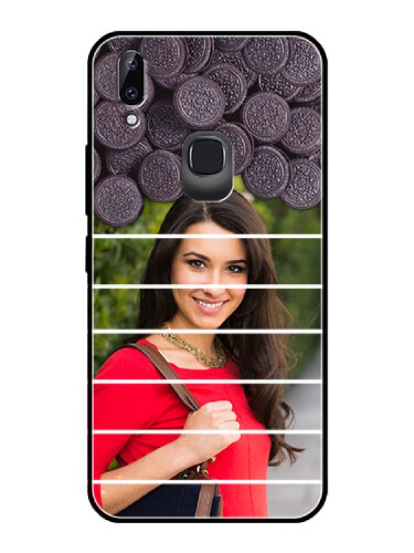 Custom Vivo Y83 Pro Custom Glass Phone Case  - with Oreo Biscuit Design