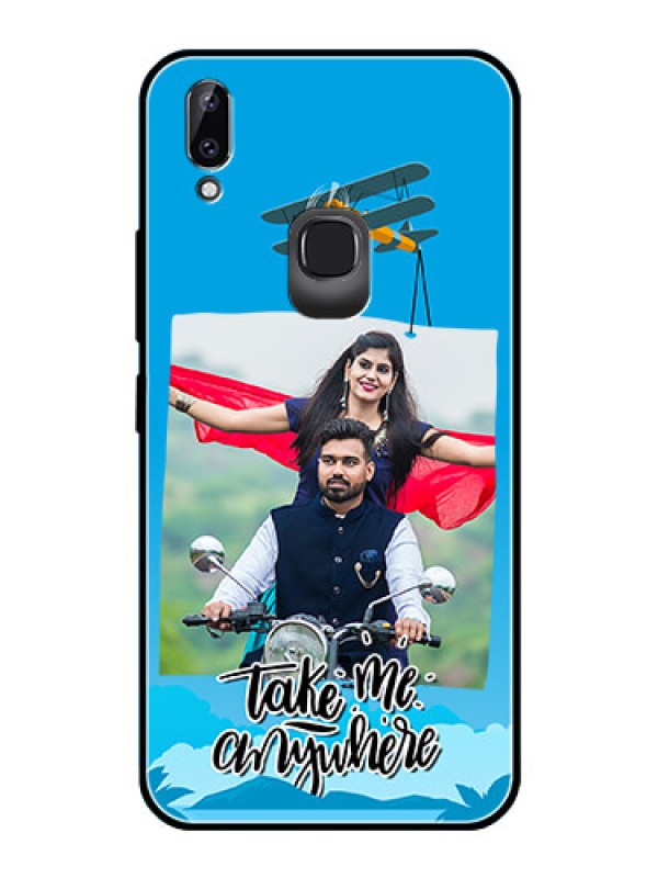 Custom Vivo Y83 Pro Custom Glass Mobile Case  - Traveller Design 