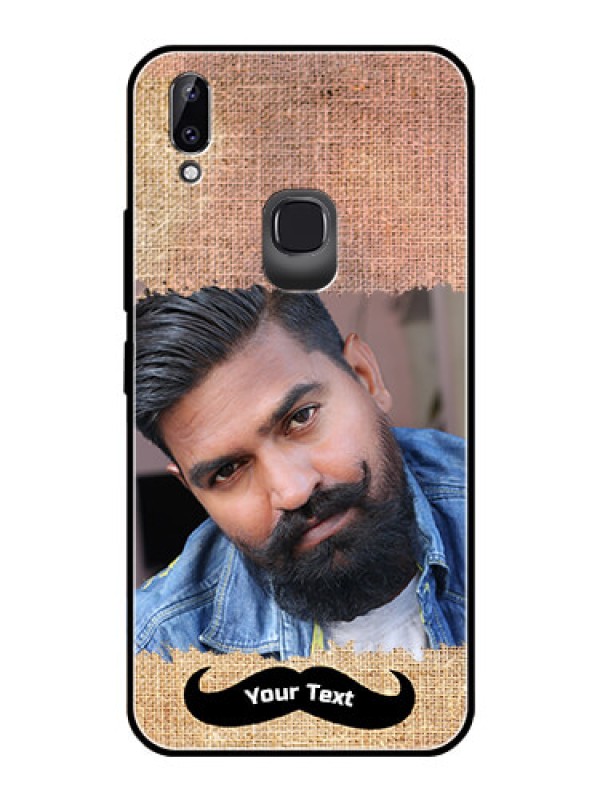 Custom Vivo Y83 Pro Personalized Glass Phone Case  - with Texture Design