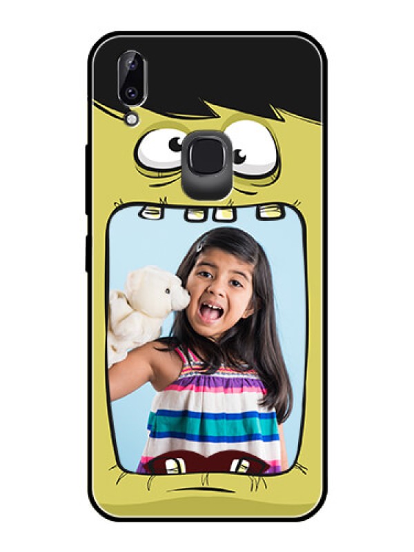Custom Vivo Y83 Pro Personalized Glass Phone Case  - Cartoon monster back case Design