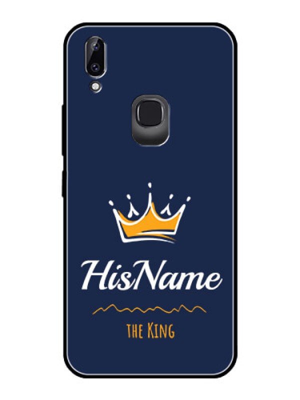 Custom Vivo Y83 Pro Glass Phone Case King with Name
