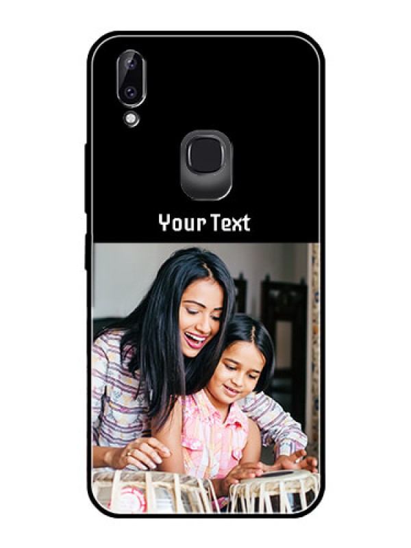 Custom Vivo Y83 Pro Photo with Name on Glass Phone Case