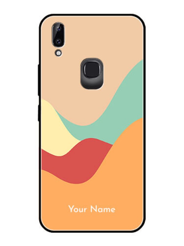 Custom Vivo Y83 Pro Personalized Glass Phone Case - Ocean Waves Multi-colour Design