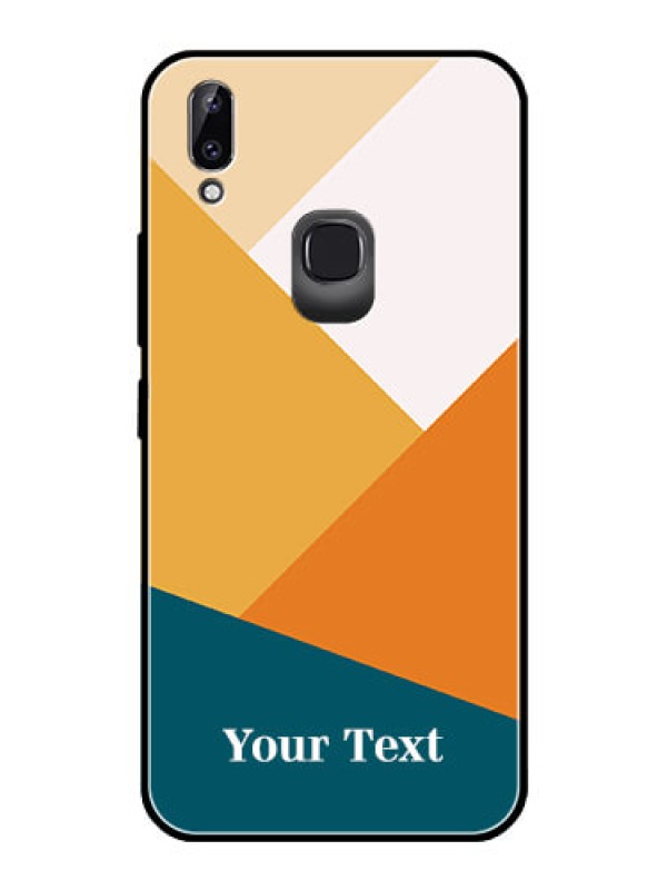Custom Vivo Y83 Pro Personalized Glass Phone Case - Stacked Multi-colour Design
